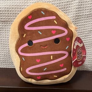 Squishmallows Tan Plush with Pink Details